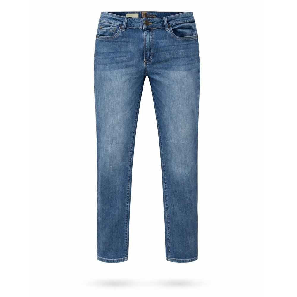 Kut from the Kloth Katy Boyfriend Jeans Womens 10 Stretch Medium Wash Blue Denim